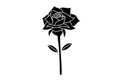 rose flowers files for silhouette