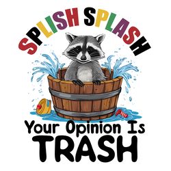 splish splash your opinion is trash meme png