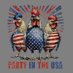 party in the usa patriotic usa chicken png