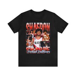 vintage 90s basketball bootleg style t-shirt shaedon sharpe unisex graphic tee