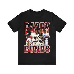 vintage 90s baseball bootleg style t-shirt barry bonds 90s unisex graphic tee