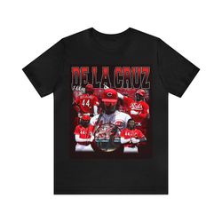 vintage 90s baseball bootleg style t-shirt ely de la cruz red unisex graphic tee