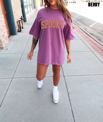 spooky oversized vintage t shirt, spooky shirt, spooky season oversized tee