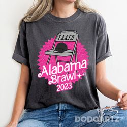 alabama brawl barbi shirt, folding chair fight shirt, a mass brawl breaks out on alabama tshirt