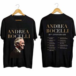 Andrea Bocelli 2024 Tour Shirt, Andrea Bocelli 30th Anniversary Tour Shirt, Andrea Bocelli Fan Shirt