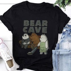 we bare bears bear cave t-shirt, we bare bears shirt fan gifts, we bare bears cartoon network shirt