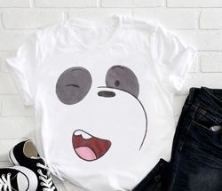 we bare bears panda face pan pan t-shirt, we bare bears shirt fan gifts, we bare bears cartoon network shirt