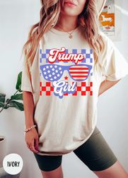 trump girl shirt, funny conservative gift, donald trump for president 2024 election shirt, retro trump women shirt