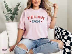 voting for the felon trump 2024 tshirt, retro donald trump trendy shirt, ultra maga republican, funny conservative shirt