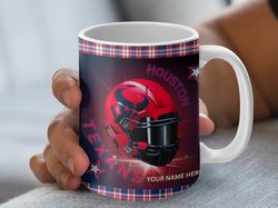 texans football team helmet design coffee mug