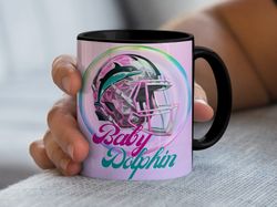 dolphins football team helmet design coffee mug