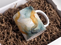 alcohol ink modern marble mug