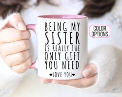 sister gifts, funny sister gift, sister mug, sister coffee mug, sister gift idea