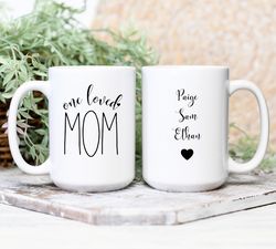 mom mug personalized, mom gift from kids, cute mom mug, moth