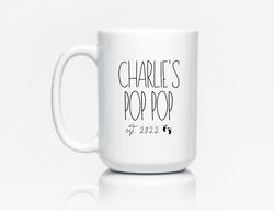 pop pop mug, pop pop gift, personalized poppop gifts, new gr