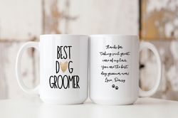 dog groomer mug, gift for dog groomer, dog grooming, pet gro