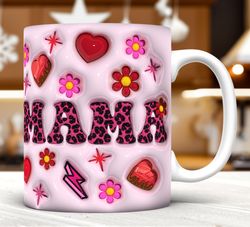 3d inflated mama mug