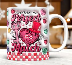 3d inflated perfect match mug