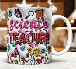 3d inflated science teacher mug