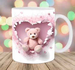 3d teddy bear mug