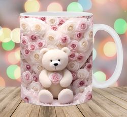 3d teddy bear mug