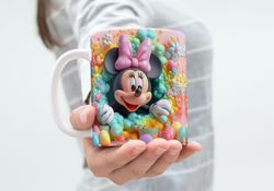 3d effect classic cartoons minnie mouse character mug