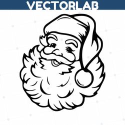 santa svg santa face svg vintage santa svg santa claus svg christmas svg holiday svg santa silhouette instabt download