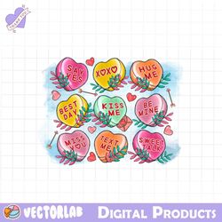 valentines day candy hearts png file