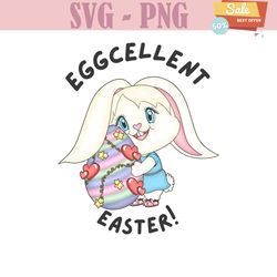 Eggcellent Easter Bunny Egg PNG