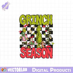 checkerboard grinch season friends png
