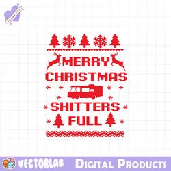 retro merry christmas shitters full svg