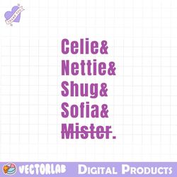 celie nettie shug sofia mister the color purple svg