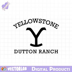 retro yellowstone dutton ranch svg