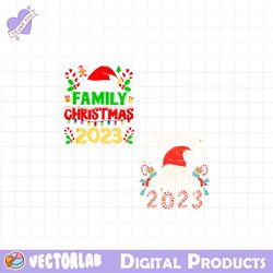 family christmas 2023 santa hat svg