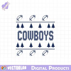 cowboys football christmas svg digital download