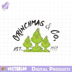 funny grinchmas and co est 1957 svg