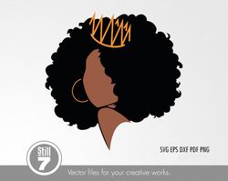 african american queen svg