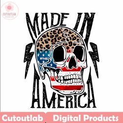 made in america skull july 4th png