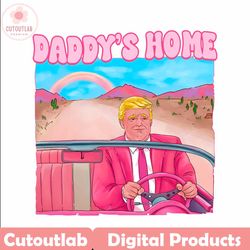 daddys home donald trump pink png