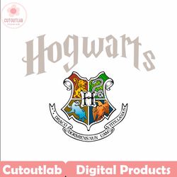 retro hogwarts logo harry potter png