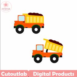 dump truck svg dxf eps png jpg htv heat transfer vinyl toys children cricut explore silhouette cameo die cut sweet