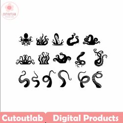 tentacles svg | octopus svg | octopus tentacles svg | kraken svg | squid svg | tentacles clipart | tentacles vector | te