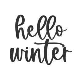 hello winter svg for sihouette designs