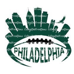 philadelphia football skyline bundle sublimation digital png download