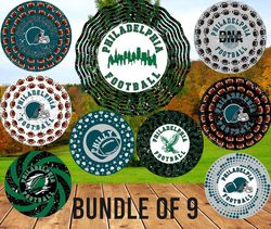 philadelphia football wind spinners stickers air fresheners coasters and more png digital download