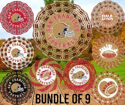 san fran football wind spinners stickers air fresheners coasters and more png digital download