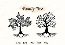 family tree svg, tree of life svg, tree monogram svg, tree svg, family tree clipart, tree of life svg, cut files for cri