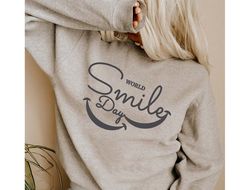 smile svg / fine and fancy black cursive / script capitalized word "smile" w/ happy face eyes design - digital download