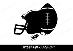 football helmet image, football cut files, american football, vector, clipart, football game day - instant download svg,
