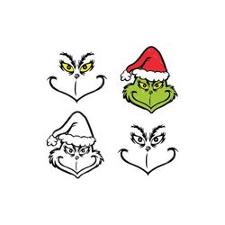 grinch face svg, png, cricut, grinch svg, christmas svg, grinch face cut file